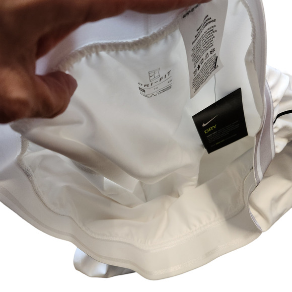 Nike Court Dry Skirt Stretch White/Black/Black/White XL - Picture 4 of 5